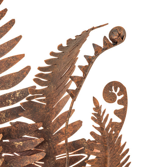 Meyda Lighting Fern 20" Hand Painted Rust Wall Sconce