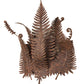 Meyda Lighting Fern 20" Hand Painted Rust Wall Sconce