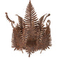 Meyda Lighting Fern 20" Hand Painted Rust Wall Sconce