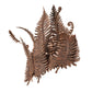 Meyda Lighting Fern 20" Hand Painted Rust Wall Sconce