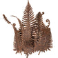 Meyda Lighting Fern 20" Hand Painted Rust Wall Sconce