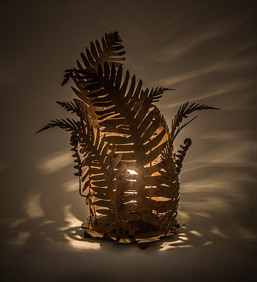 Meyda Lighting Fern 20" Rusty Nail Table Lamp