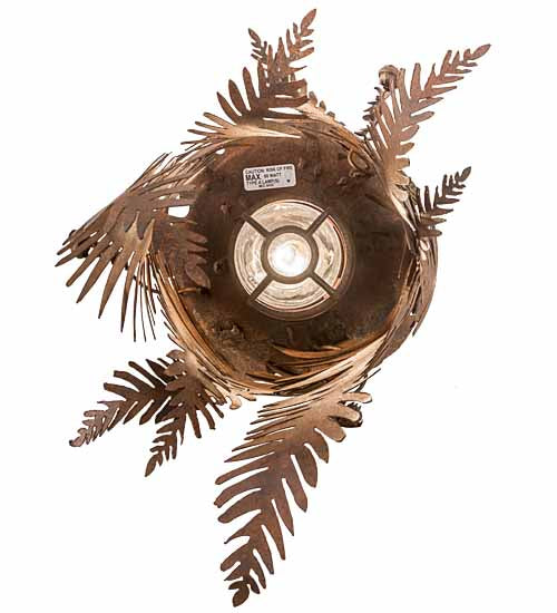 Meyda Lighting Fern 20" Rusty Nail Table Lamp