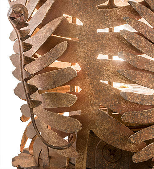 Meyda Lighting Fern 20" Rusty Nail Table Lamp