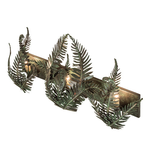 Meyda Lighting Fern 28" 3-Light Timeless Bronze Vanity Light