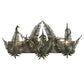 Meyda Lighting Fern 28" 3-Light Timeless Bronze Vanity Light