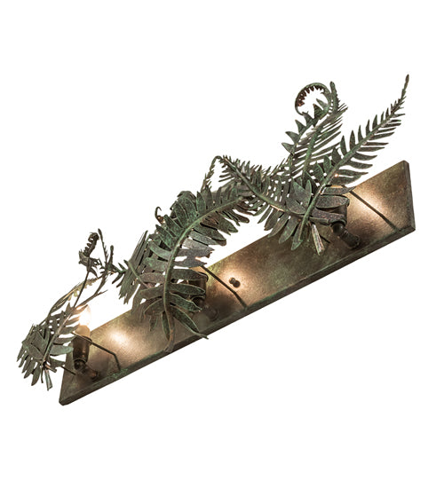 Meyda Lighting Fern 28" 3-Light Timeless Bronze Vanity Light