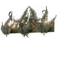 Meyda Lighting Fern 28" 3-Light Timeless Bronze Vanity Light