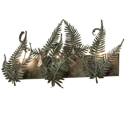 Meyda Lighting Fern 28" 3-Light Timeless Bronze Vanity Light