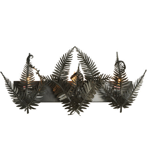 Meyda Lighting Fern 29" 3-Light Timeless Bronze Vanity Light