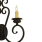 Meyda Lighting Fernando 17" 2-Light Coffee Bean Wall Sconce With Ivory Faux Candlelight