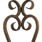 Meyda Lighting Fernando 17" 2-Light Gilded Tobacco Wall Sconce With Amber Faux Candlelight