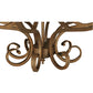 Meyda Lighting Fernando 28" 8-Light French Bronze Chandelier With Amber Faux Candlelight