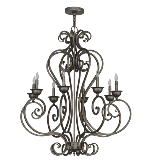 Meyda Lighting Fernando 36" 8-Light French Bronze Chandelier