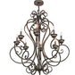 Meyda Lighting Fernando 36" 8-Light French Bronze Chandelier