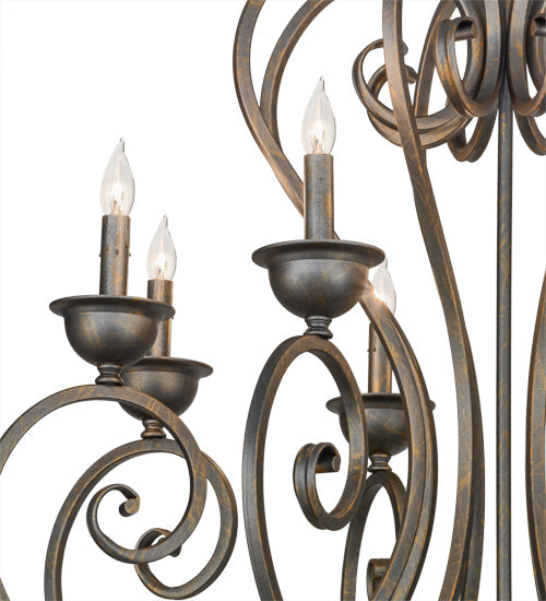 Meyda Lighting Fernando 36" 8-Light French Bronze Chandelier