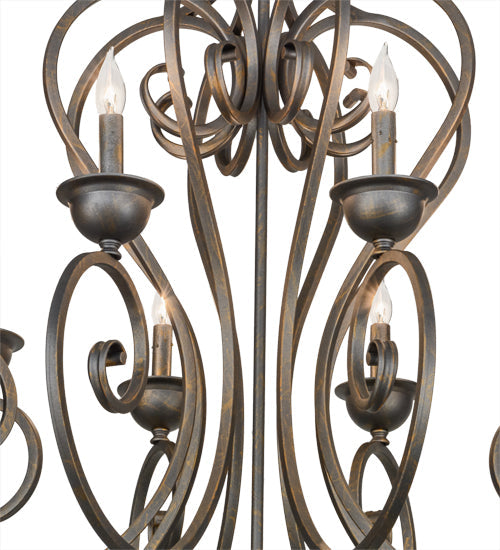 Meyda Lighting Fernando 36" 8-Light French Bronze Chandelier