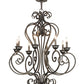 Meyda Lighting Fernando 36" 8-Light French Bronze Chandelier