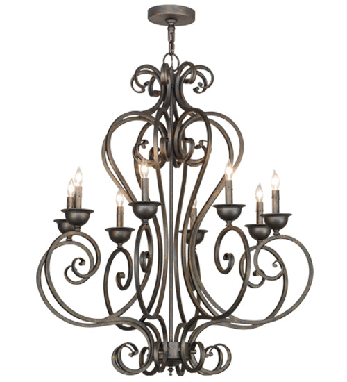 Meyda Lighting Fernando 36" 8-Light French Bronze Chandelier