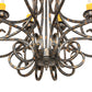 Meyda Lighting Fernando 42" 10-Light French Bronze Chandelier With Ivory Faux Candlelight