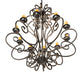 Meyda Lighting Fernando 42" 10-Light French Bronze Chandelier With Ivory Faux Candlelight