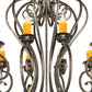 Meyda Lighting Fernando 42" 10-Light French Bronze Chandelier With Ivory Faux Candlelight
