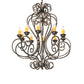 Meyda Lighting Fernando 42" 10-Light French Bronze Chandelier With Ivory Faux Candlelight