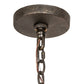 Meyda Lighting Fernando 42" 10-Light Golden Bronze Chandelier With Amber Faux Candlelight