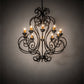 Meyda Lighting Fernando 42" 10-Light Golden Bronze Chandelier With Amber Faux Candlelight