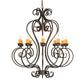 Meyda Lighting Fernando 42" 10-Light Golden Bronze Chandelier With Amber Faux Candlelight