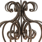 Meyda Lighting Fernando 42" 10-Light Golden Bronze Chandelier With Amber Faux Candlelight
