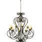 Meyda Lighting Fernando 42" 10-Light Timeless Bronze Chandelier With Ivory Faux Candlelight