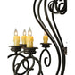 Meyda Lighting Fernando 42" 10-Light Timeless Bronze Chandelier With Ivory Faux Candlelight