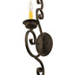 Meyda Lighting Fernando 5" Coffee Bean Wall Sconce With Amber Faux Candlelight