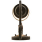 Meyda Lighting Fernando 5" Gilded Tobacco Wall Sconce With White Pleated Textrene Shade