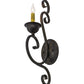 Meyda Lighting Fernando 5" Golden Bronze Wall Sconce With Ivory Faux Candlelight