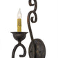 Meyda Lighting Fernando 5" Golden Bronze Wall Sconce With Ivory Faux Candlelight