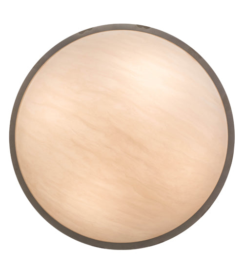 Meyda Lighting Festiva 42" 4-Light Brushed Nickel Semi-flush Mount Ceiling Light With Fleshtone Idalight Shade