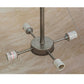 Meyda Lighting Festiva 42" 4-Light Brushed Nickel Semi-flush Mount Ceiling Light With Fleshtone Idalight Shade