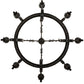 Meyda Lighting Filomena 48" 8-Light Blackwash and Gold Accents Chandelier With Ivory Faux Candlelight