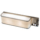 Meyda Lighting Finley 24" 3-Light Brushed Nickel Wall Sconce With Beige & White Statuario Idalight Shade