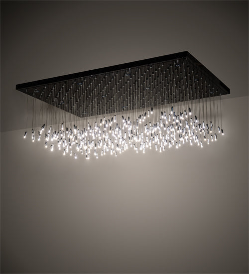 Meyda Lighting Firefly 72" 300-Light Jet Black Pendant Light