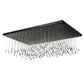 Meyda Lighting Firefly 72" 300-Light Jet Black Pendant Light