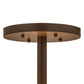 Meyda Lighting Fishtracks 48" 6-Light Cafe Noir Semi-flush Mount Ceiling Light With Amber Mica Shade Glass