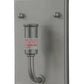 Meyda Lighting Fizz 10" Nickel Deco Wall Sconce With White Statuario Idalight Shade Glass