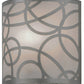 Meyda Lighting Fizz 10" Nickel Deco Wall Sconce With White Statuario Idalight Shade Glass