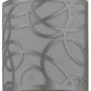 Meyda Lighting Fizz 10" Nickel Deco Wall Sconce With White Statuario Idalight Shade Glass