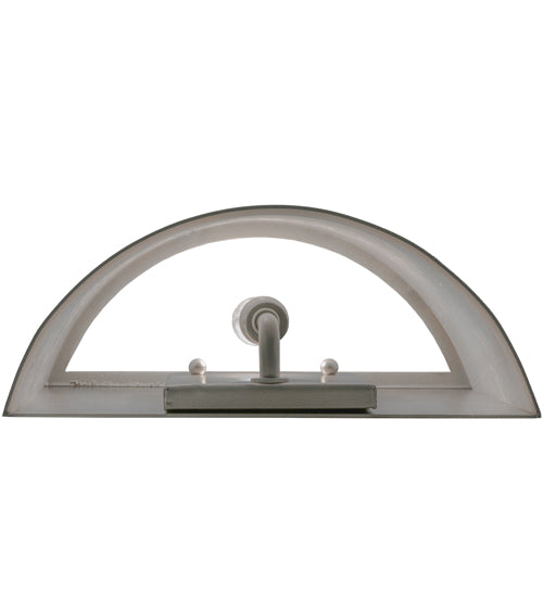 Meyda Lighting Fizz 10" Nickel Deco Wall Sconce With White Statuario Idalight Shade Glass
