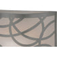 Meyda Lighting Fizz 10" Nickel Deco Wall Sconce With White Statuario Idalight Shade Glass