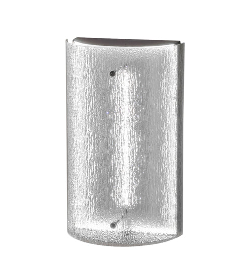 Meyda Lighting Fizz 12" LED Mirror Black Wall Sconce With Clear Rainfall & Blue Sapphire Idalight Shade Glass